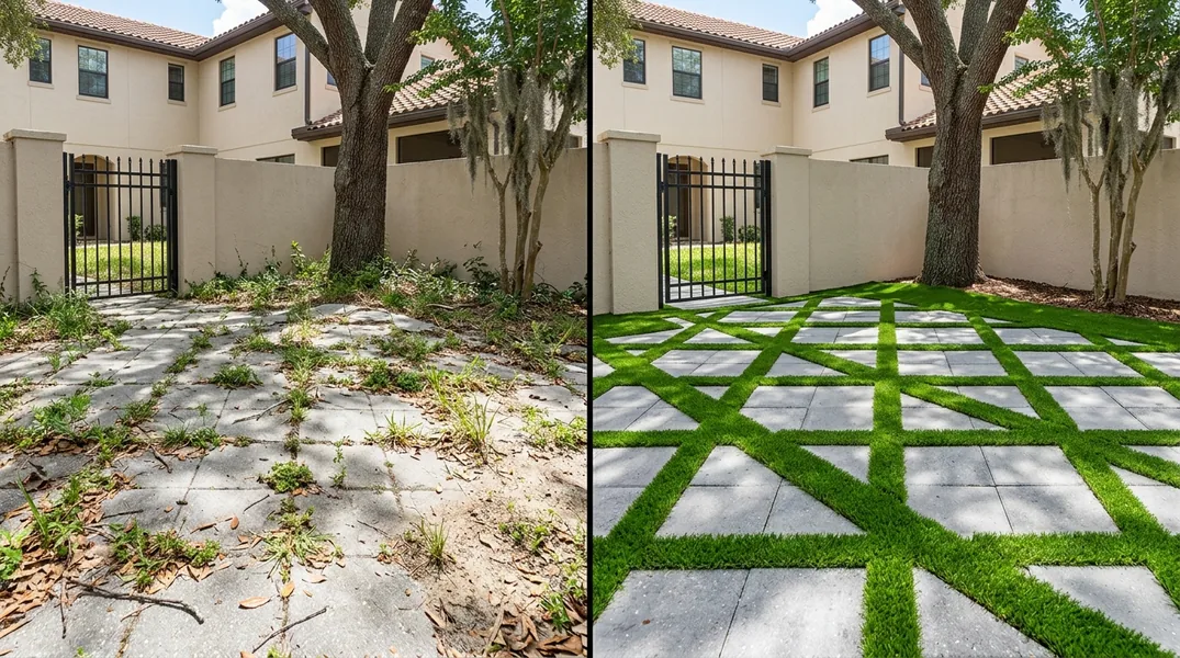 Result artificial grass installation in Lakeland - Lakeland Turf Installation