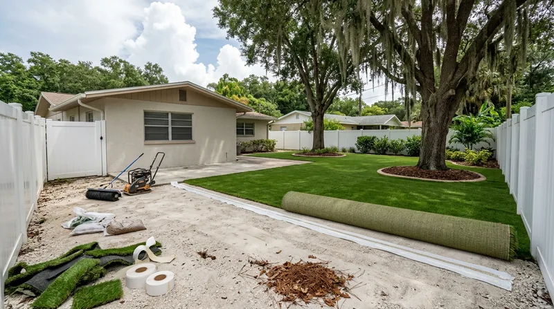 Residential Artificial Grass Installation Lakeland